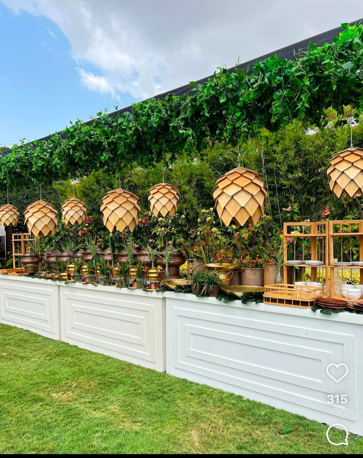 A Yanks Tropical Bar drinks setup styled for an event